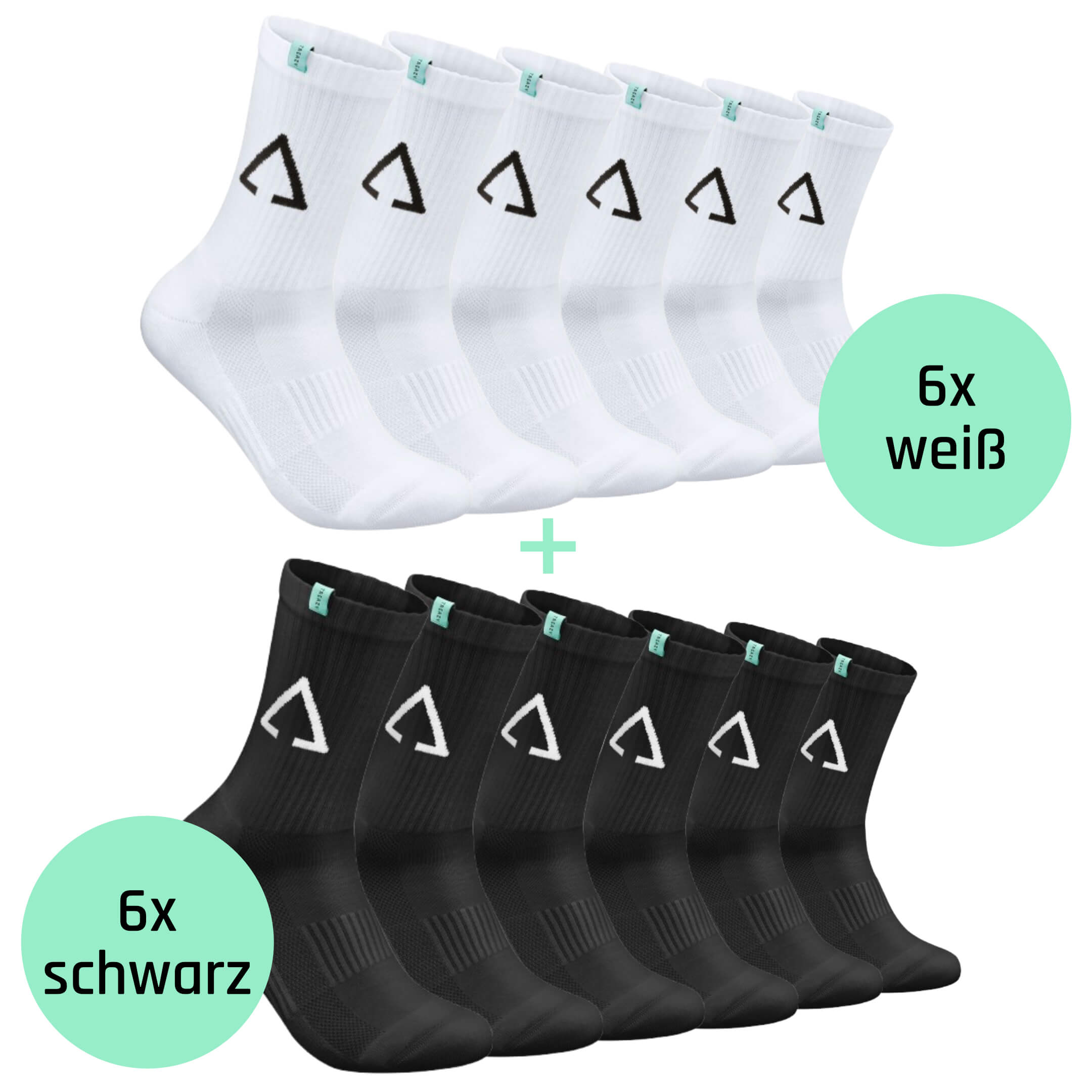 Tennis Socken Farbmix, Lieferumfang